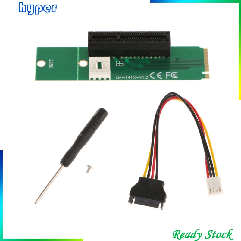 Cáp Chuyển Đổi M.2 Key-M Ngff Sang Pci-E 1x 4x Với Sata Power Cable