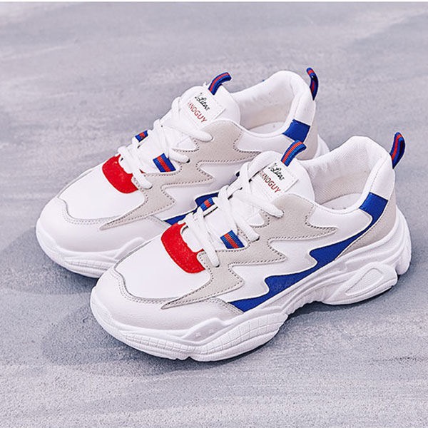 [SIÊU SALE] Giày sneaker nữ cao cấp SF-05 (xanh đỏ)