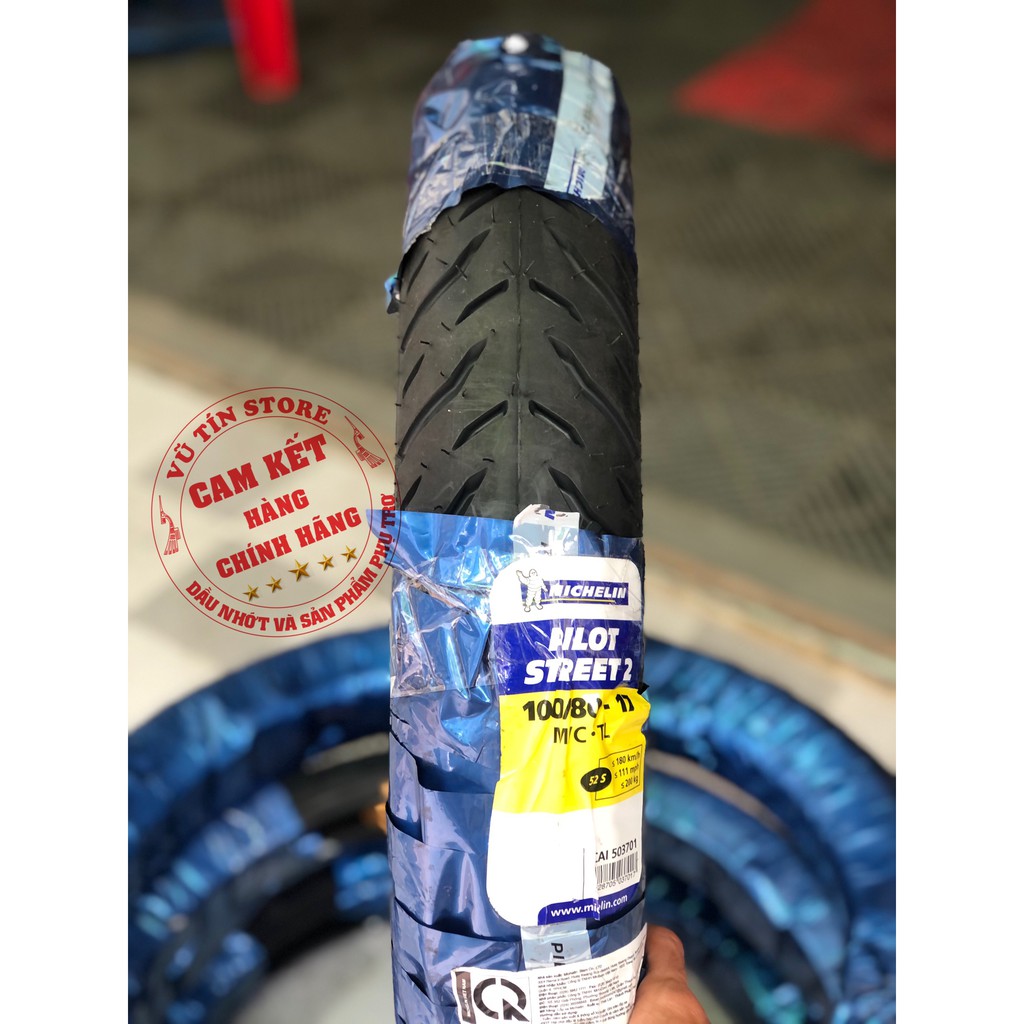 Vỏ Xe Máy Michelin Pilot Street 2 100/80-17 TL/TT