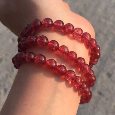 [VIP - Tặng Lu Thống] - Chuỗi Vòng Tay T.A Dâu Tây Hồng, Cầu Tài Lộc, Cầu May Mắn, Cầu Tình Duyên  - Phong Thủy Thành Đô | BigBuy360 - bigbuy360.vn