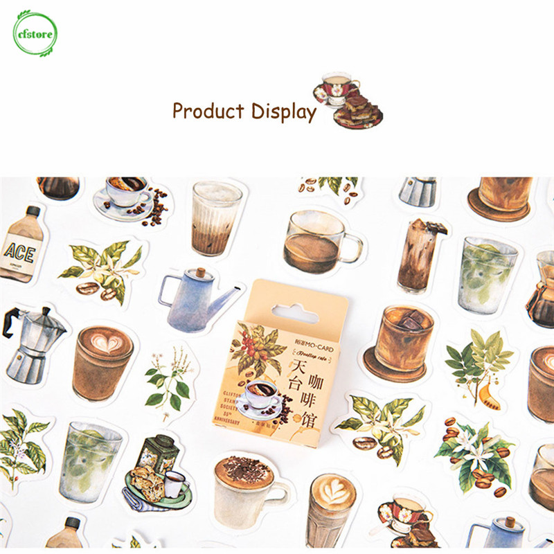 Hộp 46 Sticker Họa Tiết Dễ Thương Dùng Để Trang Trí Ốp Điện Thoại