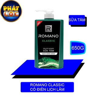Sữa tắm Romano Classic cổ điển lịch lãm 650g/chai