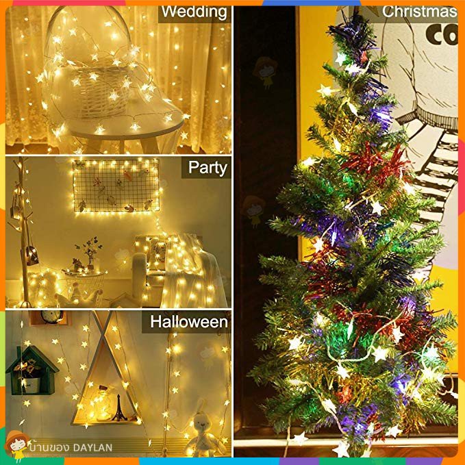 Dây Đèn LED Hình Ngôi Sao Trang Trí Tiệc