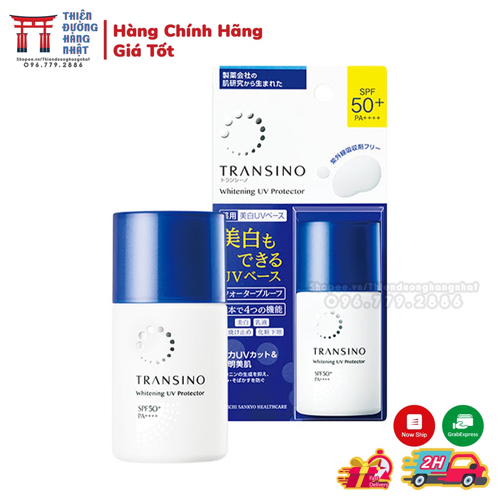 Kem chống nắng Transino, sữa chống nắng da mặt Nhật SPF50+ 30ml