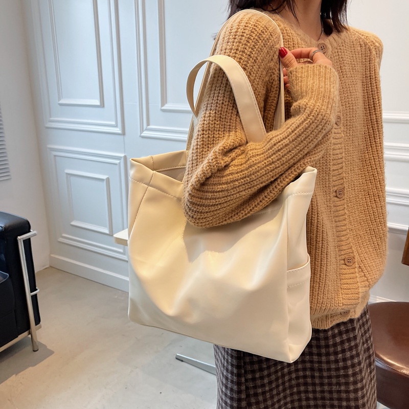 Túi đeo vai màu trơn phong cách retro thời trang cho nữ 2021