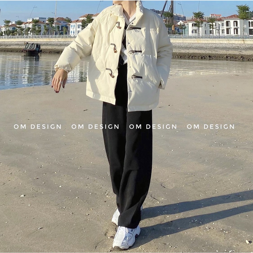 Om.designbyom - Áo khoác phao cài khuy