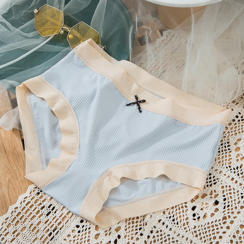 Quần lót nữ cotton mặt lưới phối màu viền chất liệu cao cấp co dãn thoáng khí - Chunxuu QC09