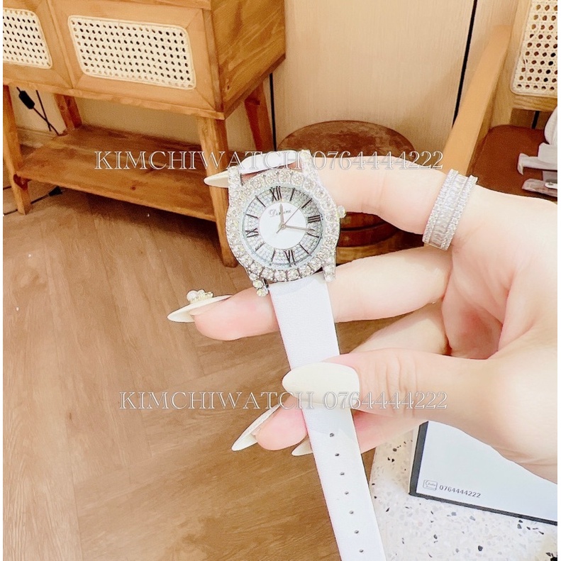 (Bảo hành 12 tháng ) Đồng hồ nữ dimini siêu đá dây da mềm ôm tay