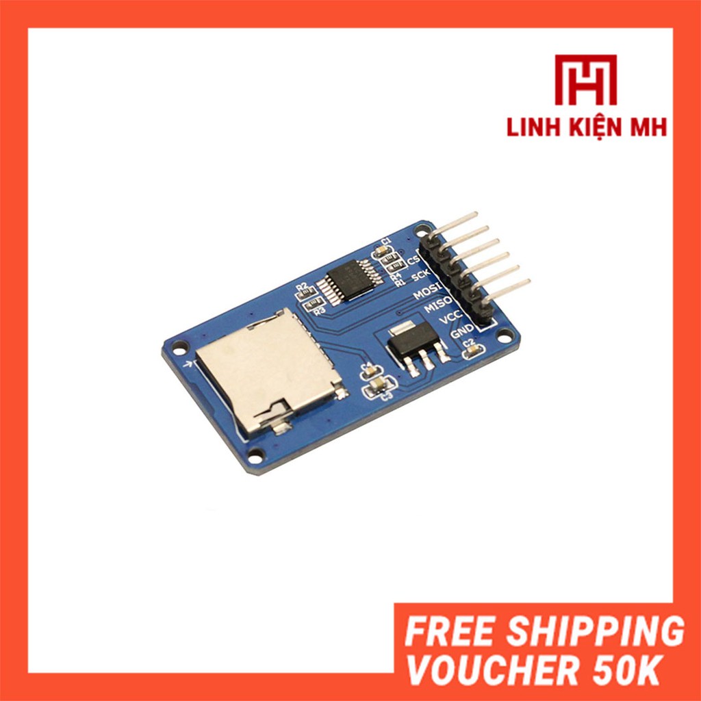 Module Đọc Ghi Thẻ Nhớ SD - Micro SD Thẻ Nhớ Máy Ảnh, Loa Bluetooth