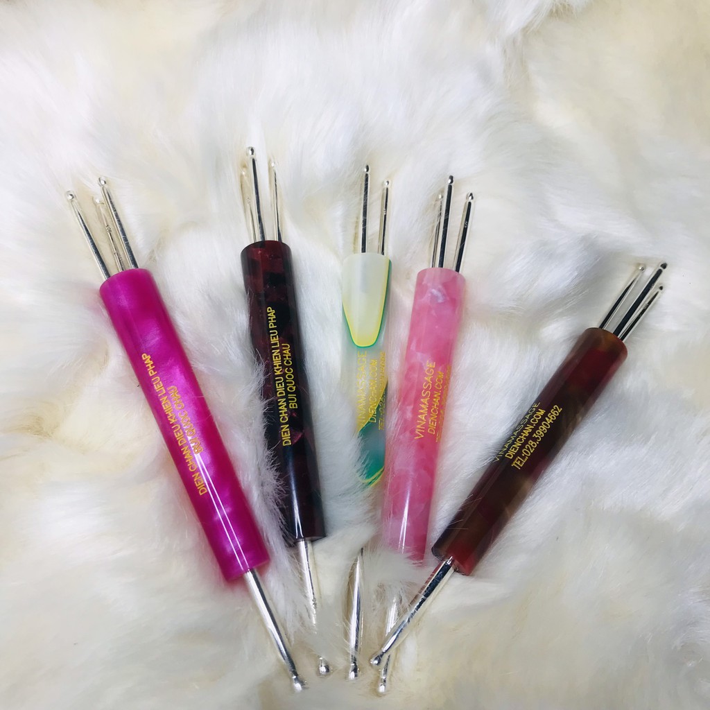 Dụng cụ diện chẩn- Sao chổi BẠC THÂN MÀU tác động 6 vùng phản chiếu hệ bạch huyết, trục hàn, cân bằng cơ thể