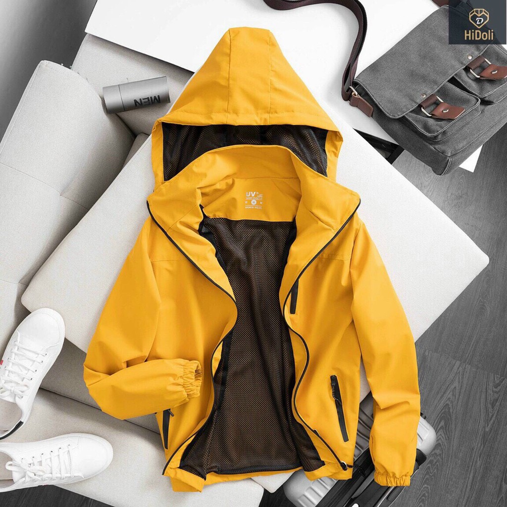 Áo dù nam, áo khoác gió nam chống nước unisex cao cấp