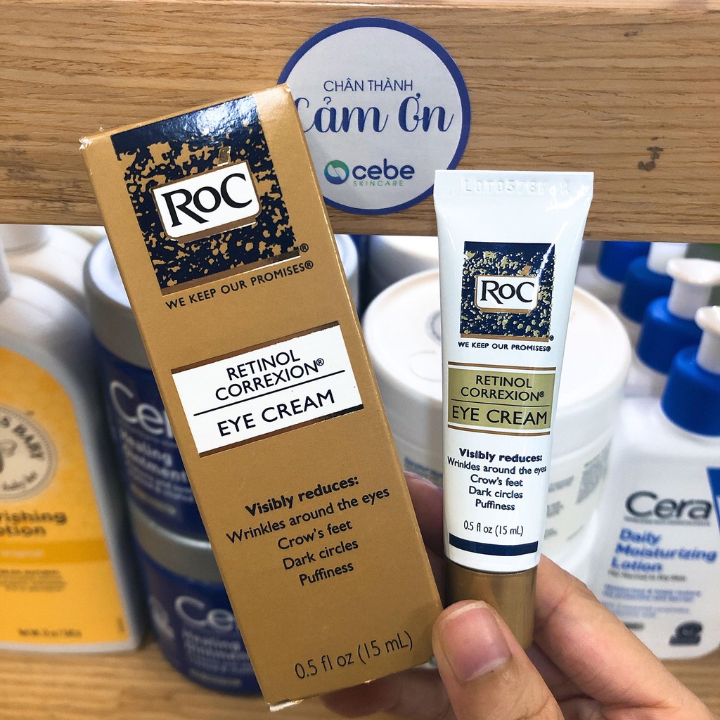 RoC Retinol Correxion Eye Cream - Kem dưỡng mắt chống lão hóa chuyên sâu (15mL) | BigBuy360 - bigbuy360.vn