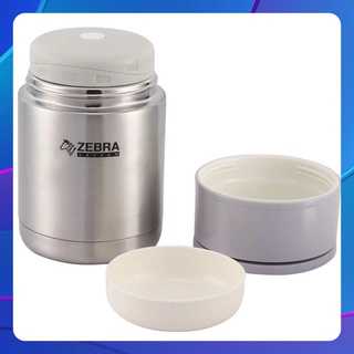 Bình ủ cháo em bé inox 304 ZEBRA cao cấp Thái lan 800ml ( mẫu mới 2020)