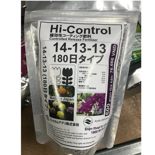 Phân chì tan chậm của Nhật 14-13-13. Gói 600gr