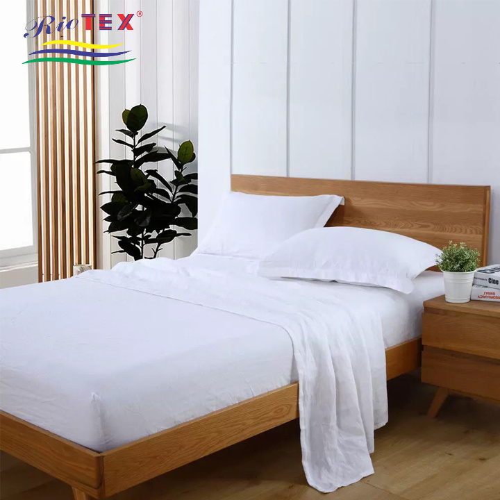 [Mã BMLT35 giảm đến 35K đơn 99K] Vỏ Chăn Cotton Khách Sạn Trắng Trơn RIOTEX - Kích Thước 1m8x2m/ 2mx2m2 Mềm Mại Không Xù