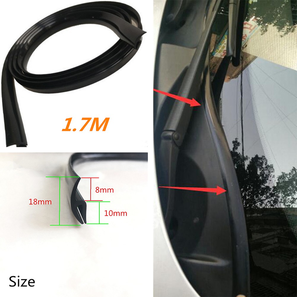 Cuộn Dây Cao Su 1.7M Dùng Để Dán Mép Kính Chắn Gió Trước Xe Ô Tô