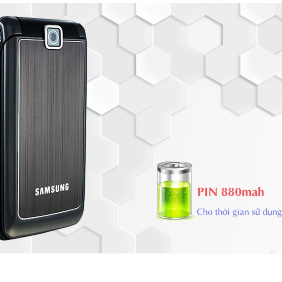 Điện thoại độc nắp gập samsung s3600i cho người già  bảo hành 12 tháng