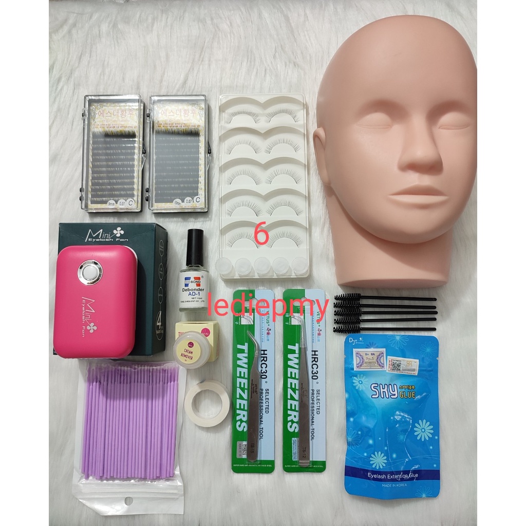Combo đồ nối mi dụng cụ học nối mi cơ bản
