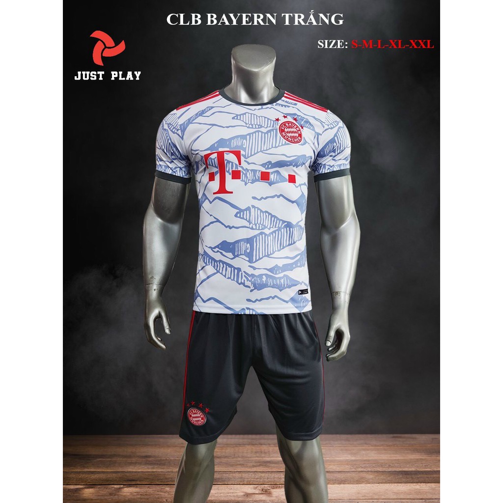 Bộ quần áo bóng đá Bayer Xám sân khách mới 2022