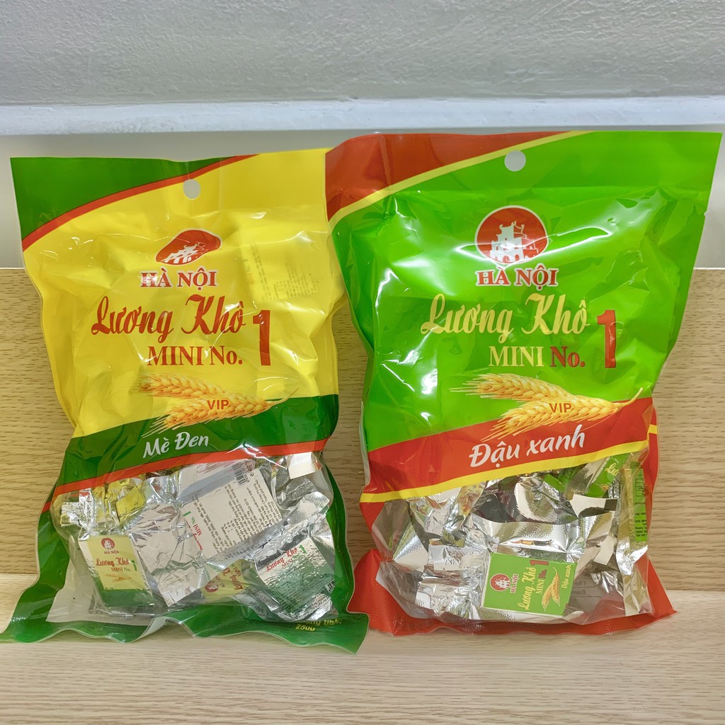 Lương khô mini Hà Nội, bánh lương khô dinh dưỡng thơm ngon tiện lợi gói 250gr