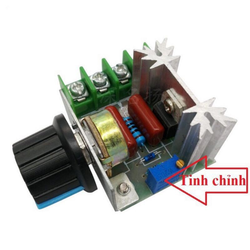 Mạch Dimmer 2000W 220V dùng để điều chỉnh tốc độ động cơ, điều chỉnh độ sáng đèn