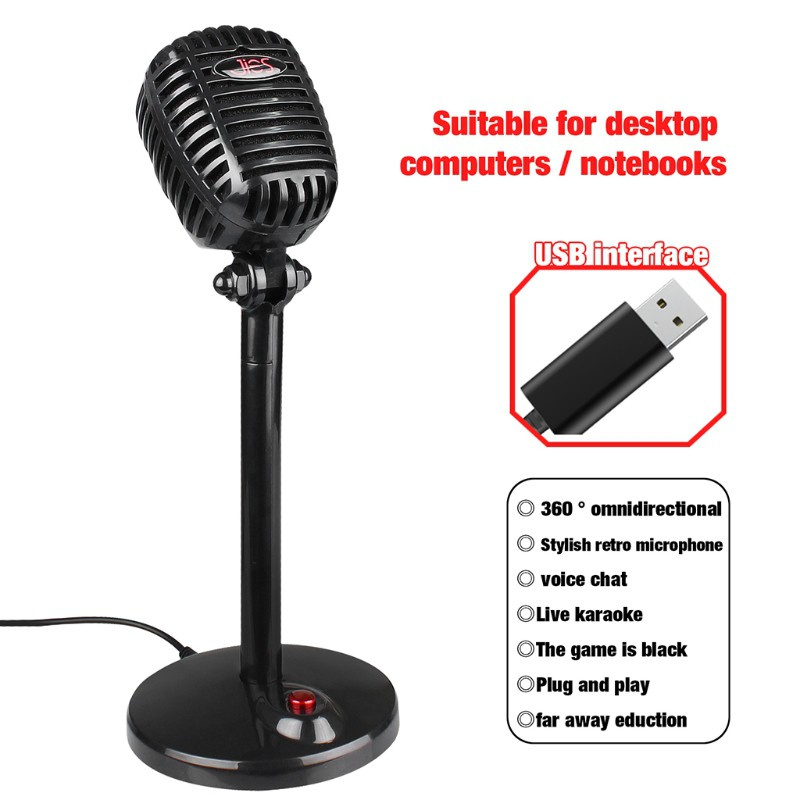 HSV GamingChatting Video Conference Computer USB Microphone RGB MIC Drive-free voice chat For Desktop PC Laptop Loud Speaker