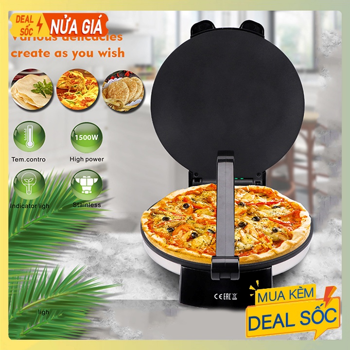 Máy nướng bánh mì, làm bánh tráng đa năng 2 mặt trơn SOKANY 2000W