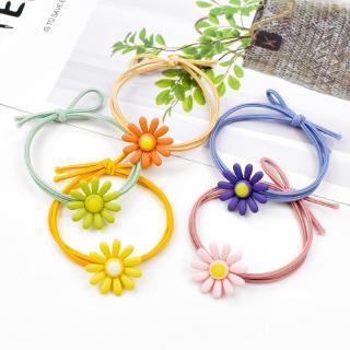 Dây Cột Tóc Họa Tiết Hoa Cúc Nhỏ Phong Cách Hàn Quốc Xinh Xắn Cho Nữ