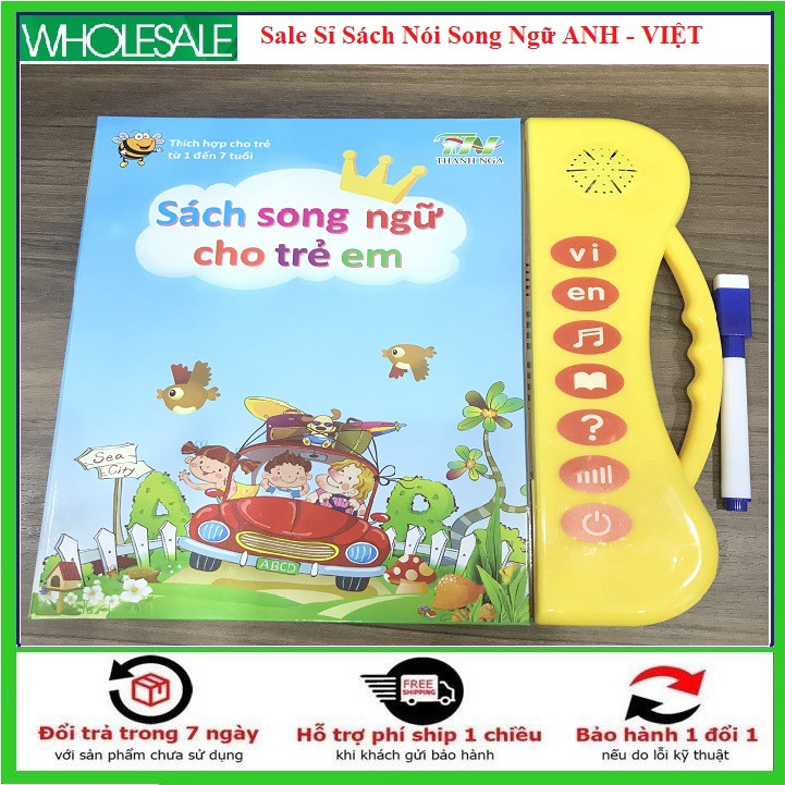 [ Bán Sỉ ] Sách nói song ngữ điện tử Anh -Việt