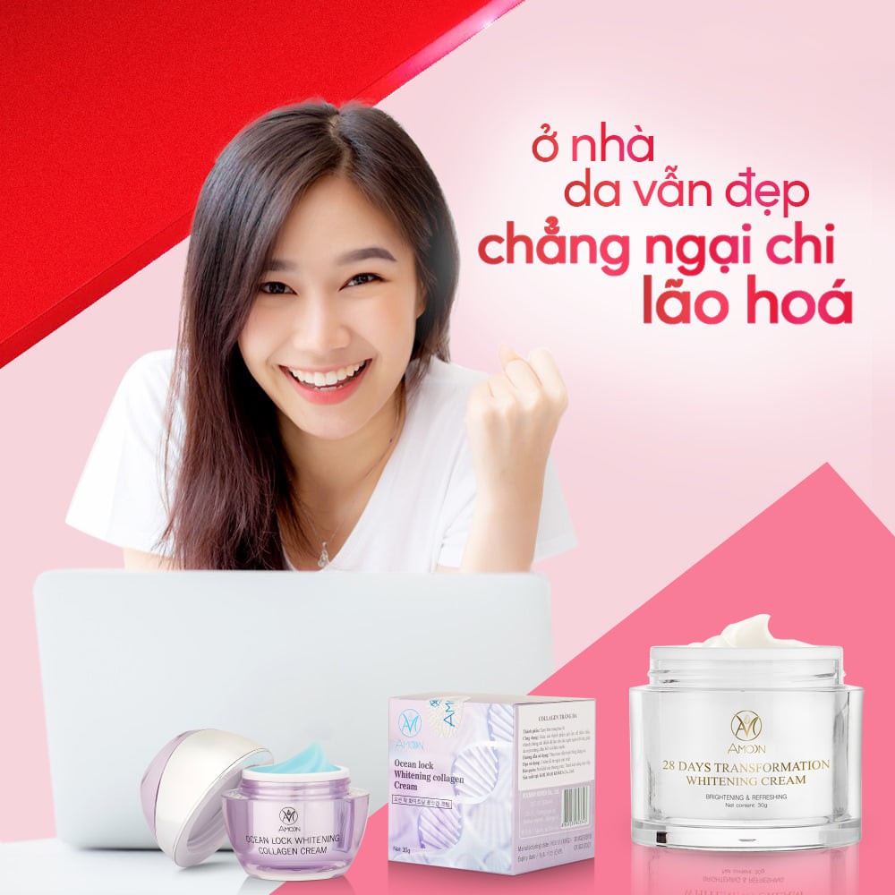 Kem Collagen Trắng Da Amoon – Ocean Lock Whitening Collagen Cream