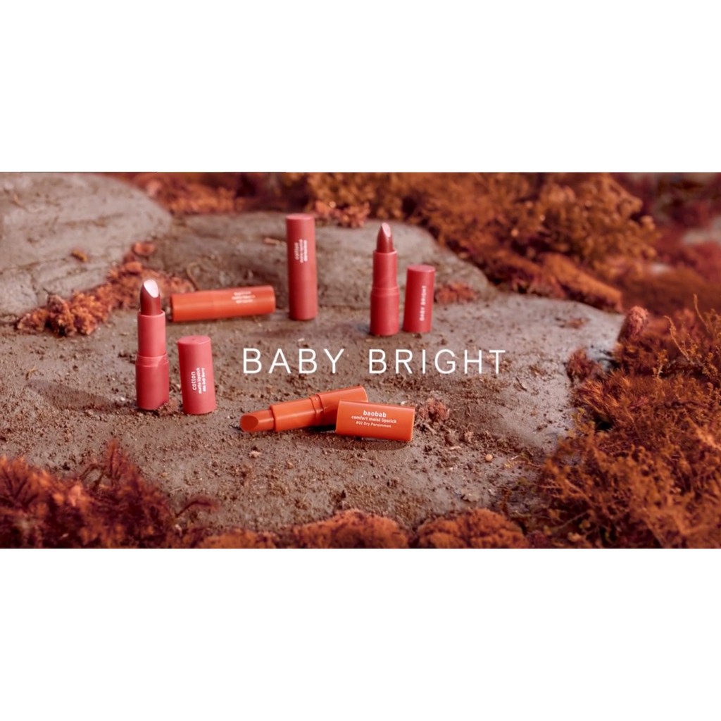 Son Thái Lan Baby Bright Baobab Comfort Moist Lipstick 3.6g