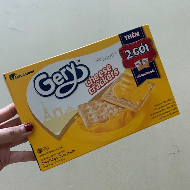 Bánh Gery Cheese Crackers (hộp 200gr)