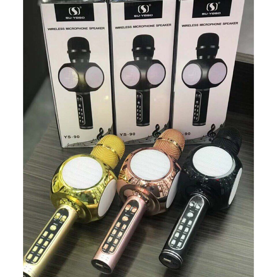 [Mã ELHACE giảm 4% đơn 300K] Micro Karaoke Bluetooth YS-90