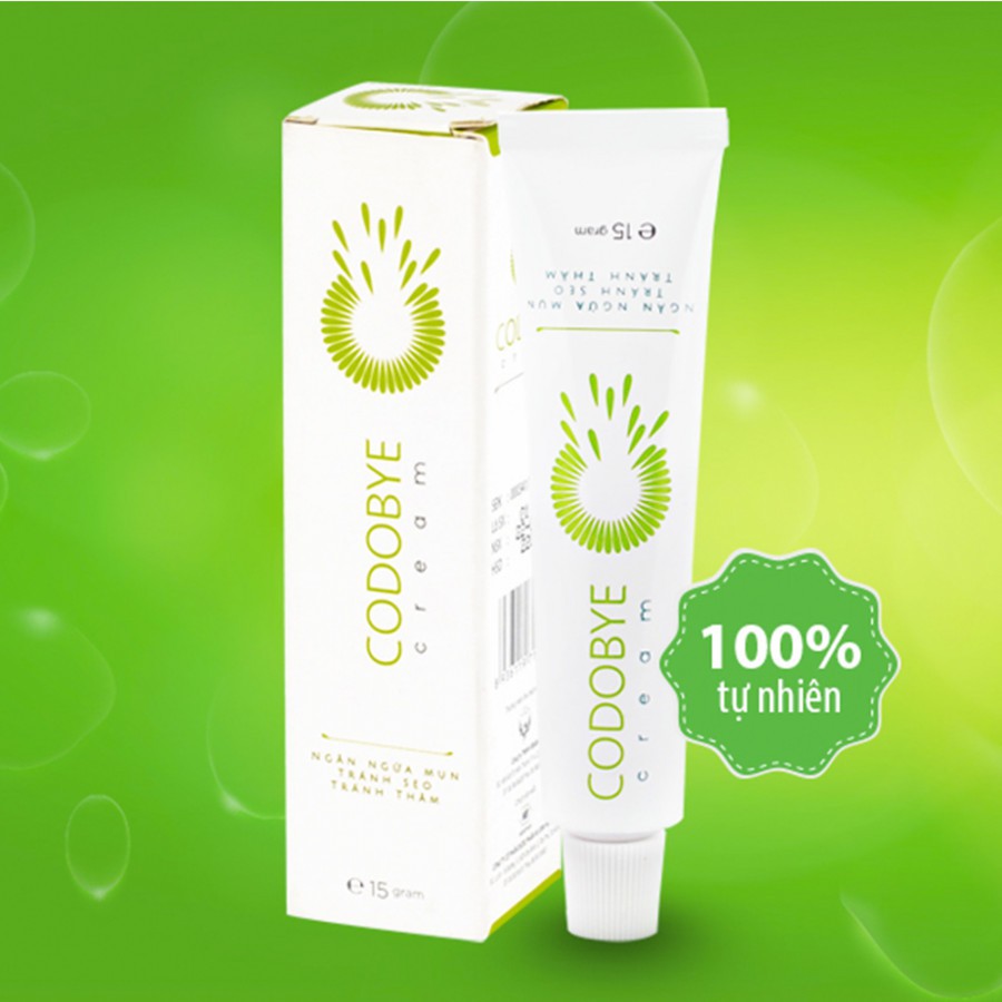 CODOBYE CREAM [Tuýp 15gr] - Kem bôi ngừa mụn chiết xuất thảo dược