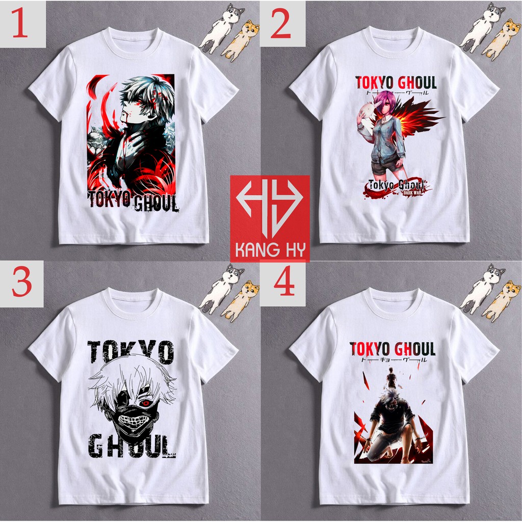 4 mẫu Áo thun Anime Tokyo Ghoul cực ngầu in tại shop  F067