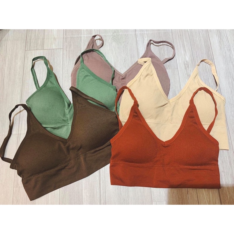 [Mã SMA071008 hoàn 10K xu đơn 0Đ] Áo bra len tăm cổ chữ V đủ màu, siêu xinh cho bạn nữ | BigBuy360 - bigbuy360.vn