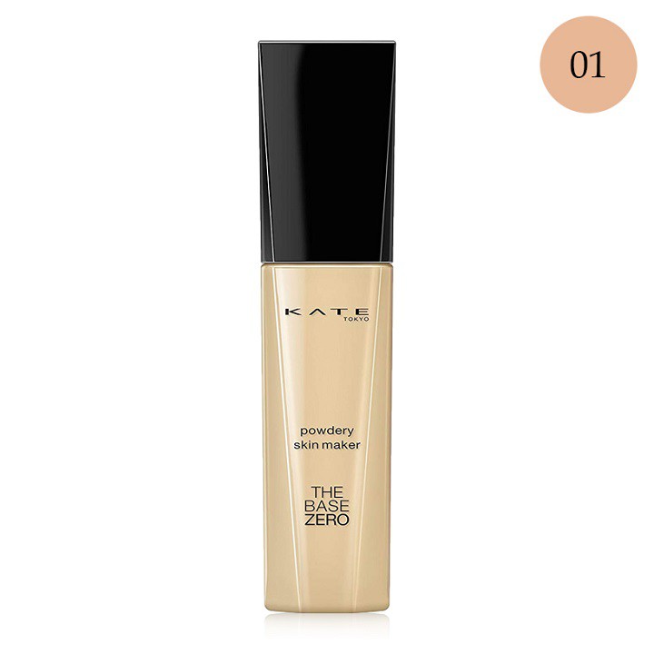 Kem nền kiềm dầu Kanebo Kate Powdery Skin Maker Zero SPF15, siêu che phủ vết thâm, nám, tàn nhang, mỏng mịn, tự nhiên