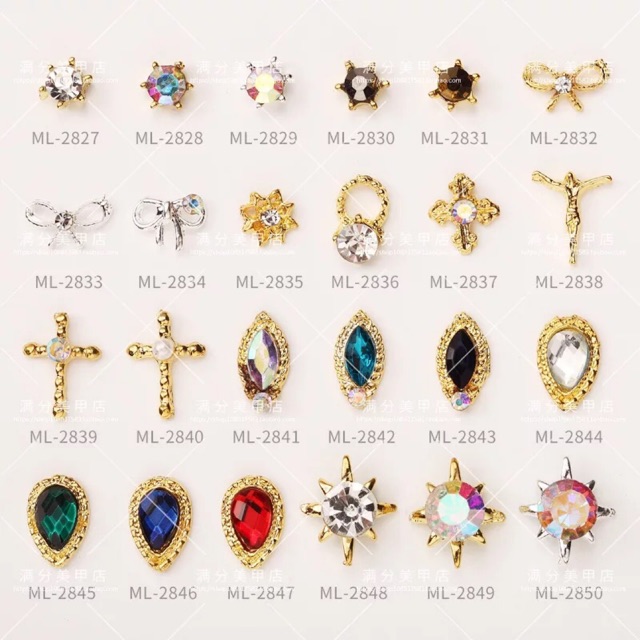SET 8 HẠT CHARM CAO CẤP ( có mã)
