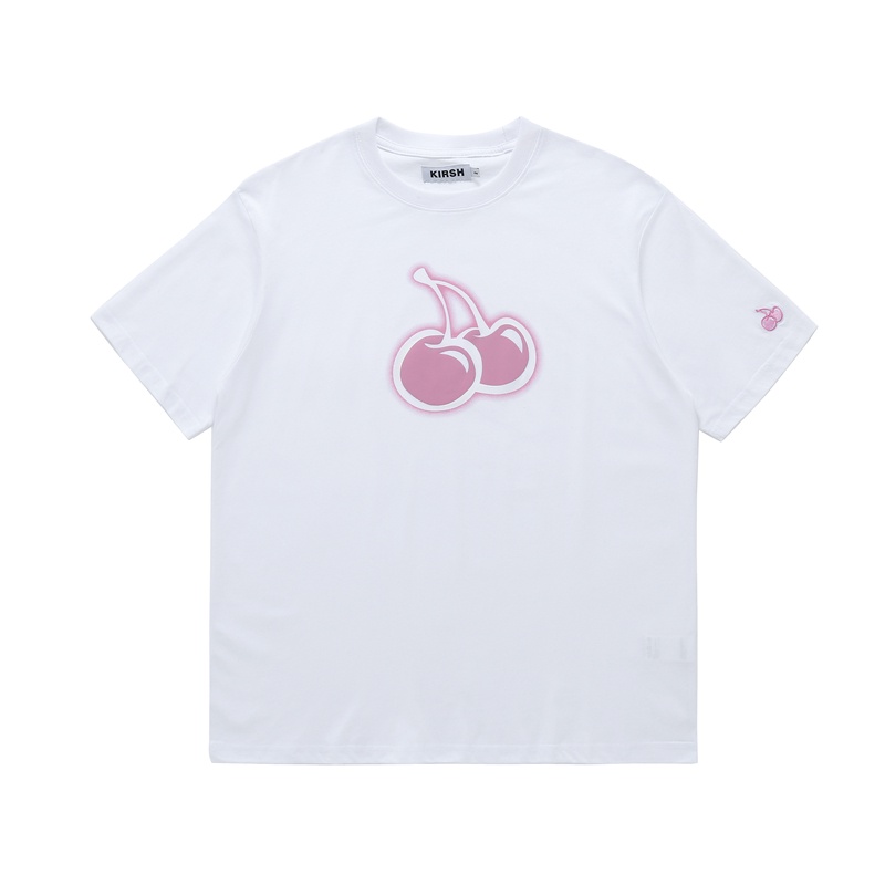 Áo Thun Nữ Ngắn Tay In Hình Quả cherry Thời Trang Hàn Quốc