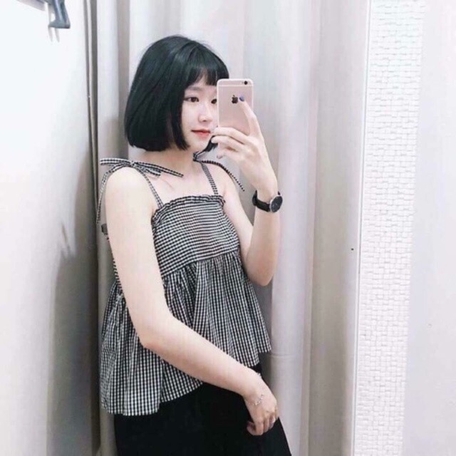 ÁO 2 DÂY KẺ BABYDOLL SIÊU PHẨM MÙA HÈ | BigBuy360 - bigbuy360.vn