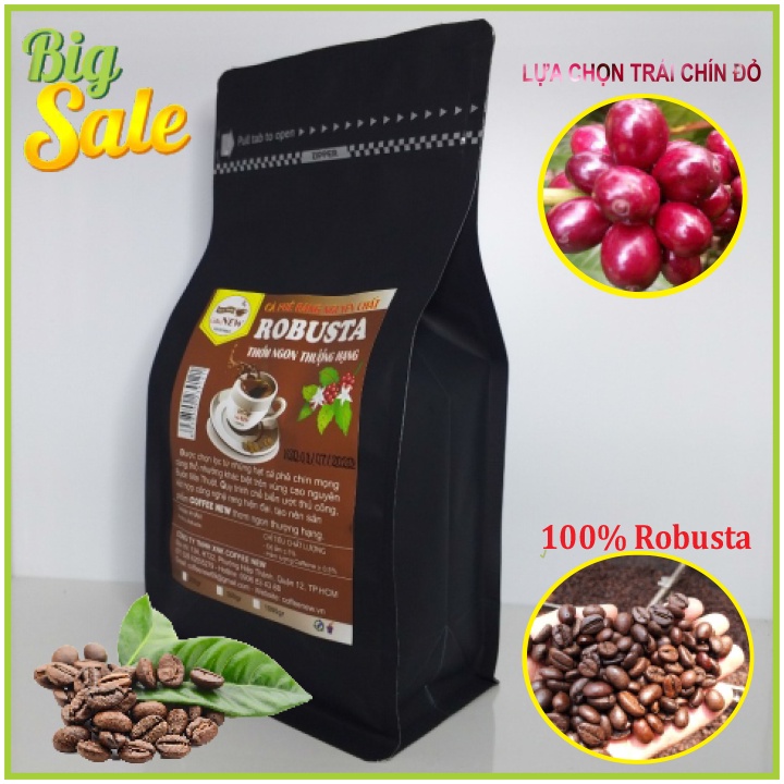 500g Cafe Robusta Nguyên Chất-Loại Đặc Biệt-Thể Chất Mạnh-Hương Thơm Nồng-Hậu Đậm-Vị Đắng-Coffee New | BigBuy360 - bigbuy360.vn