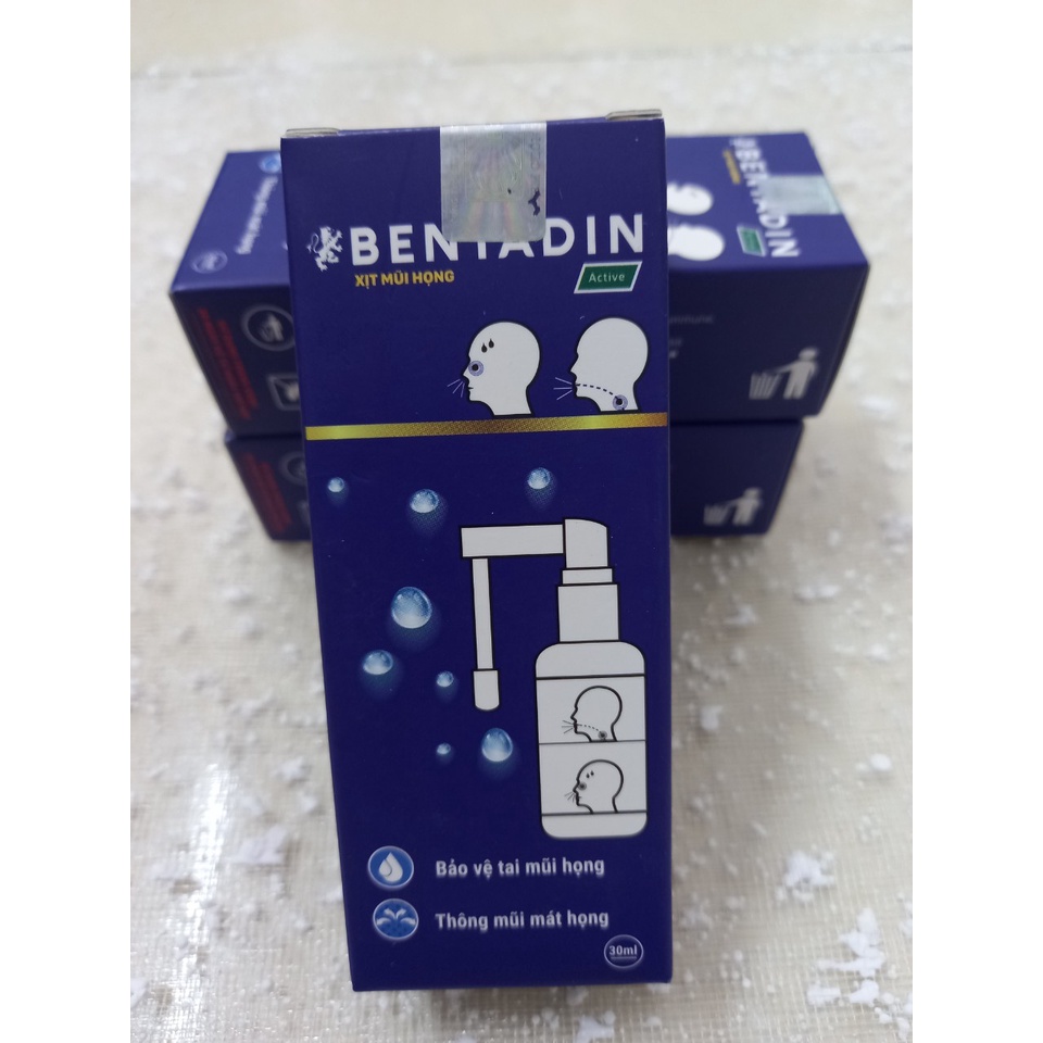 Dung dịch xịt mũi họng Bentadin chiết xuất keo ong, hoa ngũ sắc