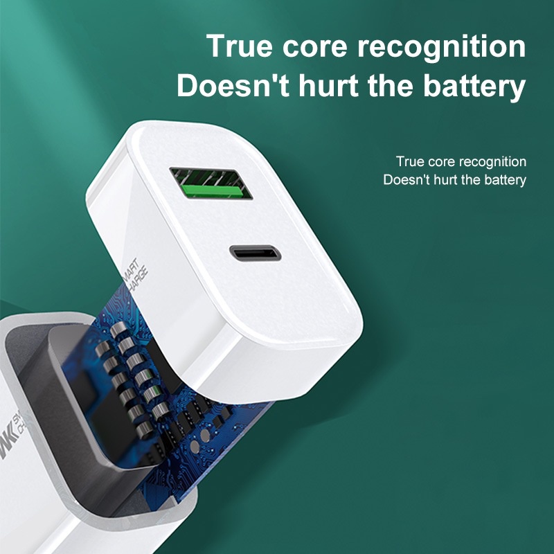 Củ Sạc Nhanh 20W Remax WK-U53 2 Cổng Remax Việt Nam Bảo Hành Chính Hãng 12 Tháng 1 đổi 1