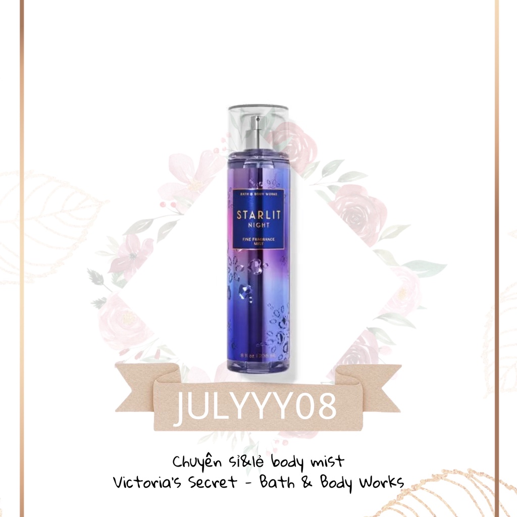Xịt Thơm Toàn Thân Starlit Night Body Mist 30ml/50ml/100ml/Fullsize 236ml +jɥȽÿ08+