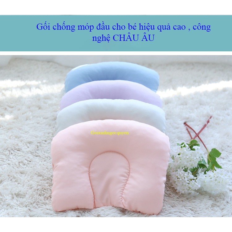 Gối chống móp đầu hiệu quả cao công nghệ CHÂU ÂU cho bé