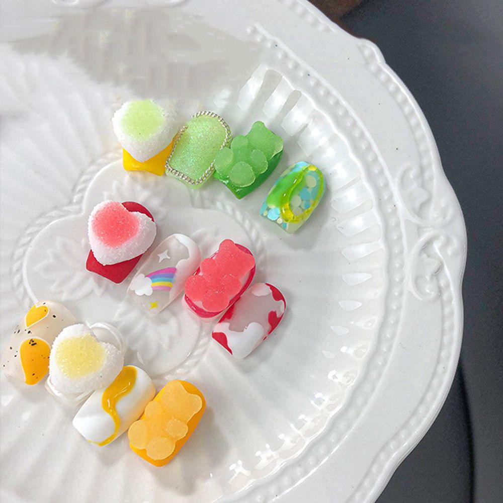 Phụ Kiện Trang Trí Móng Tay 3D DIY Hình Kẹo Gummy Đáng Yêu
