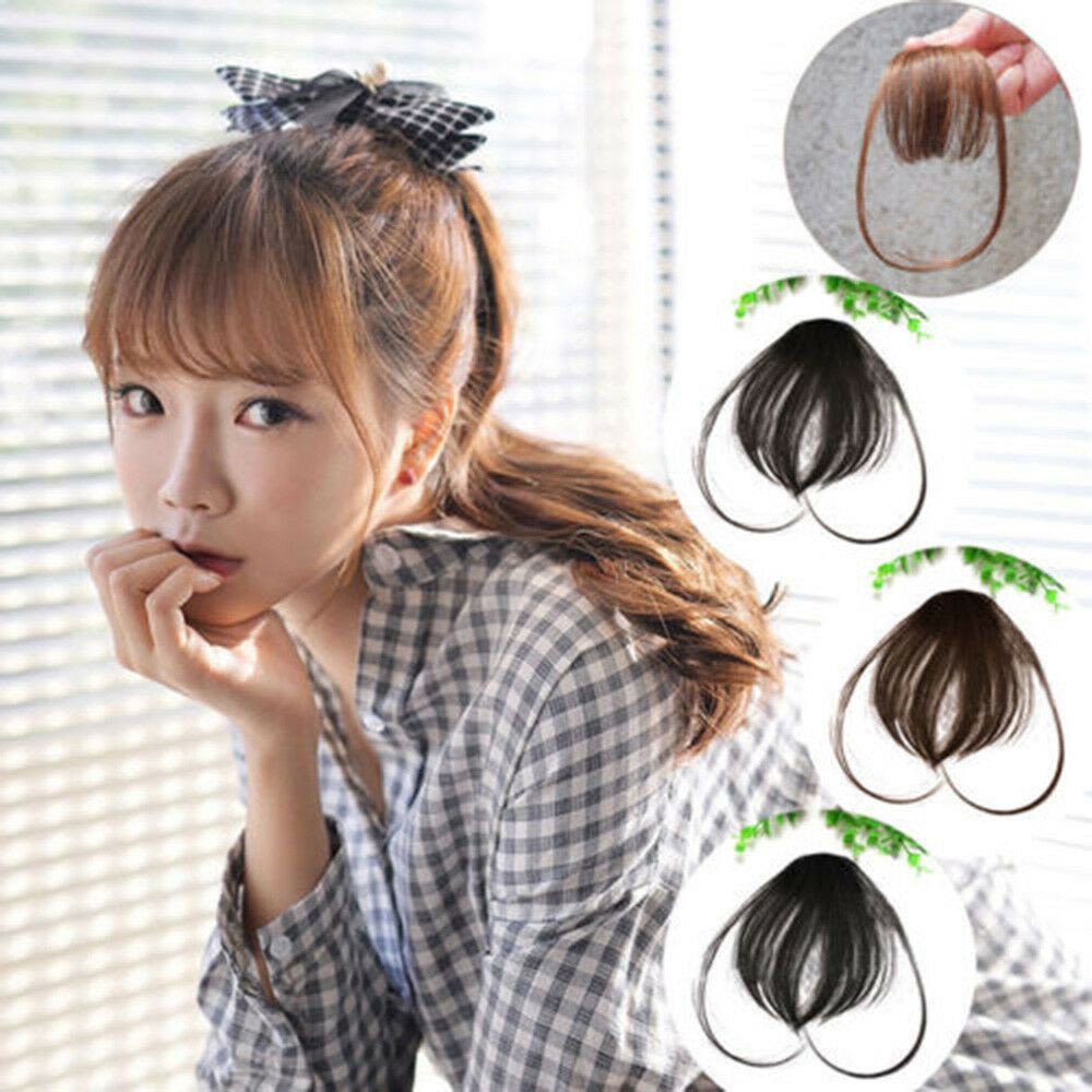 Tóc Mái Giả Bằng Sợi Tổng Hợp Nhiều Màu Tùy Chọn Cho Nữ