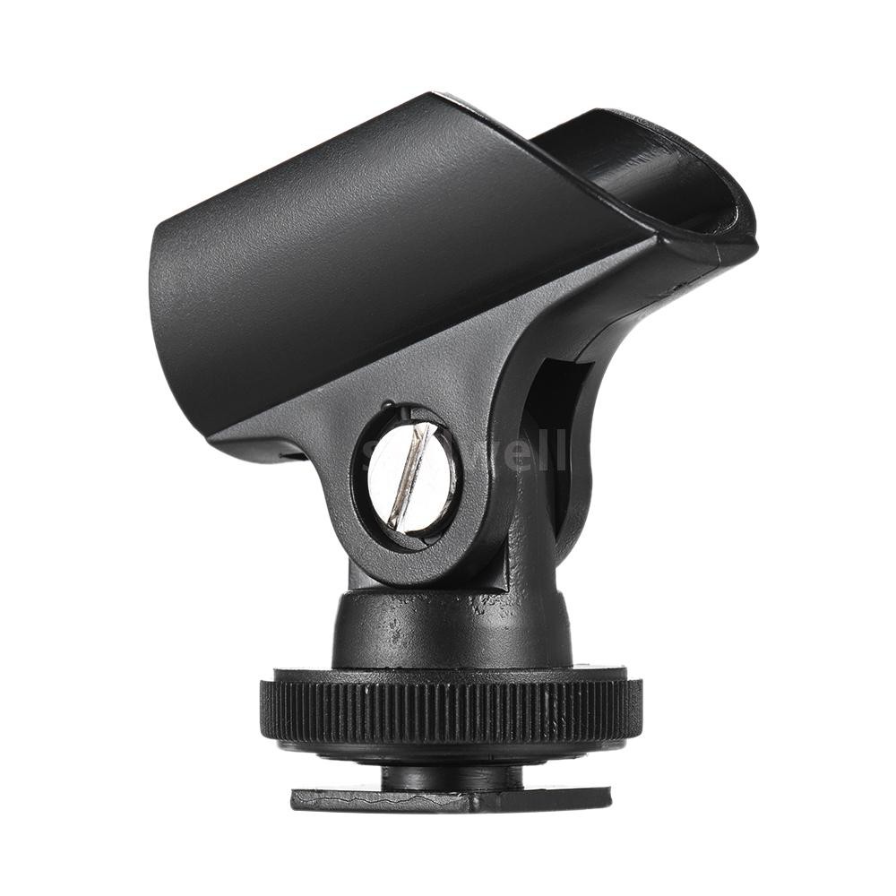 Kẹp giá đỡ Mic bằng nhựa Andoer 19mm với ngàm và lỗ vít 1/4" cho camera DSLR