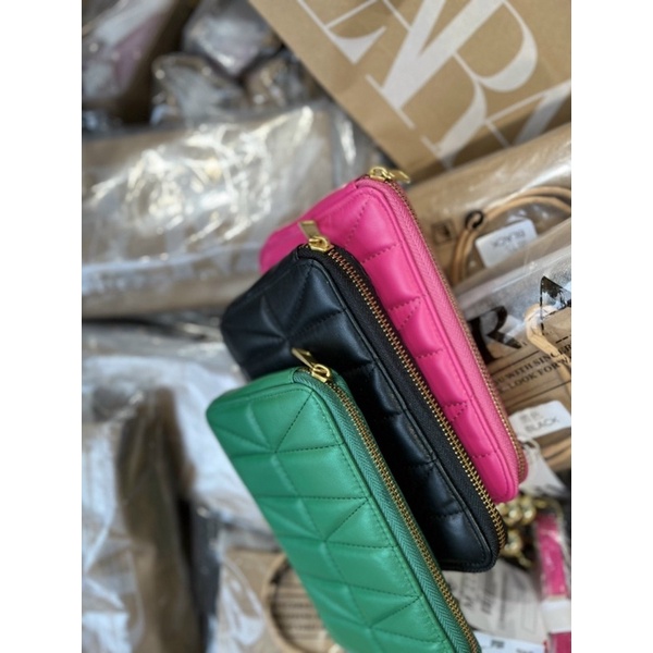 TÚI ZAR…A BEAD TRIM QUILTED CELL PHONE CASE