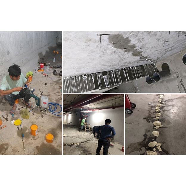 Máy bơm keo PU-EPOXY chống thấm chính hãng